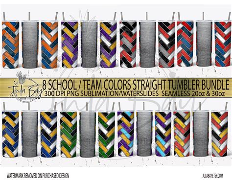 Sports Team Tumbler Wrap School Spirit Tumbler Wrap Bundle Etsy