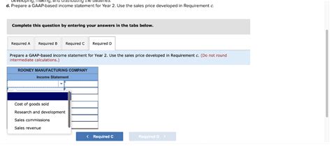 Solved During Year Rooney Manufacturing Company Incurred Chegg