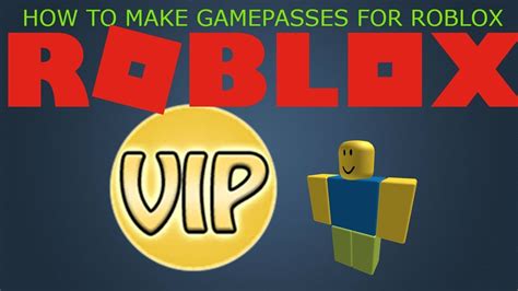 How To Make GAMEPASSES For ROBLOX YouTube