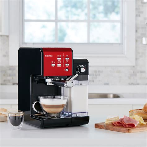 Espressor Manual Cu Lapte Prima Latte II Red Breville Spumare Lapte