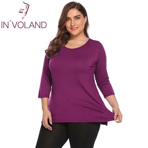 IN VOLAND Camisetas De Talla Grande Para Mujer Camisetas XL 5XL