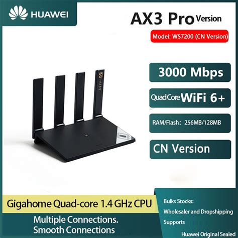 Huawei Enrutador Inal Mbrico AX3 PRO Repetidor De Red Con 6 3000mbps