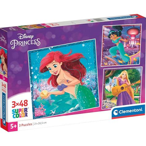 Disney Hercegnők 3x48db os Supercolor puzzle Clementoni vásárlás a