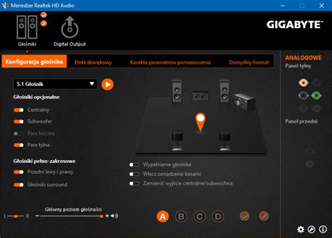 Realtek Audio Control Panel