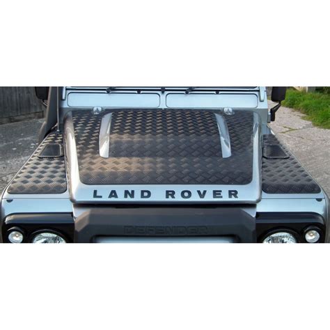 Land Rover Defender Puma Mammouth Bonnet Centre Chequer Plate Kit