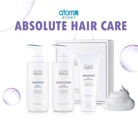 Atomy Absolute Hair Care Shampoo อะโทมี่ แอปโซลูท แฮร์ แคร์ แชมพู ชุด