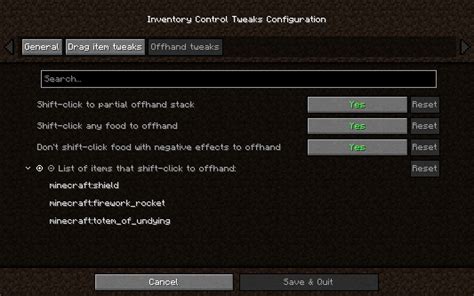 Inventory Control Tweaks Screenshots Minecraft Mods Curseforge