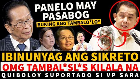 Just In Atty Panelo Kilala Na Kung Sino Ang Tambalod Lo Na Ambisyoso