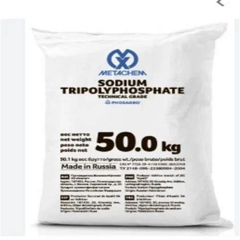 Sodium Tripolyphosphate Stpp Packaging Size 50 Kg Powder At Rs 80 Kg