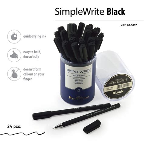 Bruno Visconti Simplewrite Black