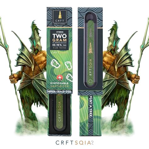 Buy Crft Green Crack God G Hybrid Disposable Vape Online At Bud