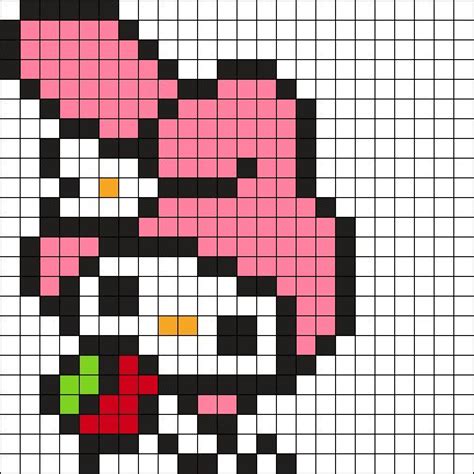 X My Melody Hk Cafe Perler Bead Pattern Bead Sprite In