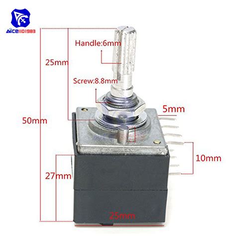 Rotary Potentiometer K K Log Alps Rh Audio Volume Control