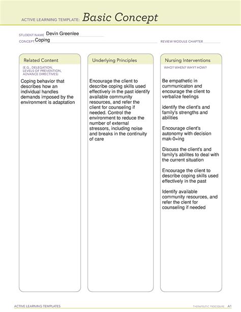 Active Learning Template Basic Concept Active Learning Templates