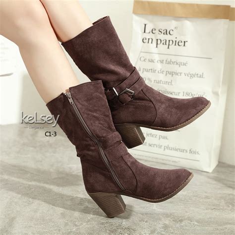 Kelsey Original Boots Ala รองเท้าบู้ทส์สําหรับสตรีสไตล์เกาหลี Branded