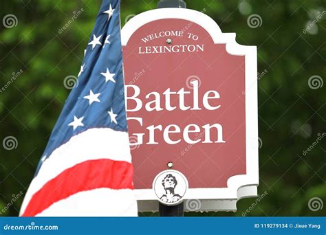 Battle Green editorial stock image. Image of monument - 119279134