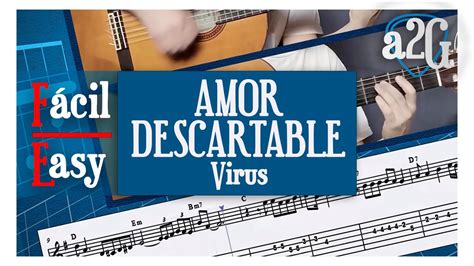 Amor Descartable Virus A Dos Guitarras Con Partitura Y Tablatura