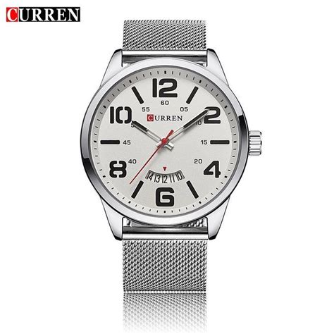 Curren Luxury Business Mens Quartz Analog Wrist Watch With White