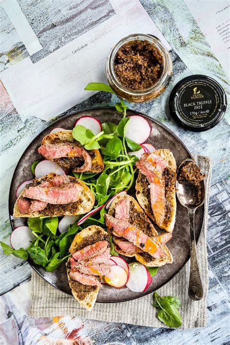 Steak Crostini with Black Truffle Pâté TruffleHunter