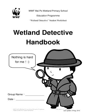 Fillable Online Awsassets Wwfhk Panda Wetland Detective Handbook