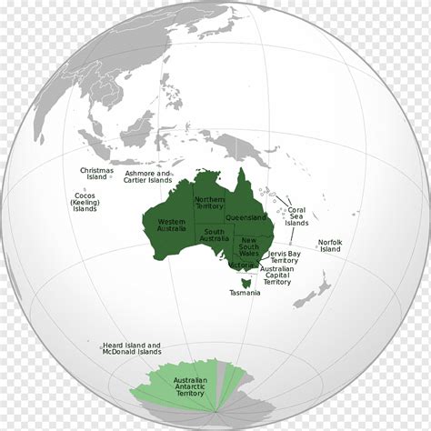 Territorio antártico australiano continente mundo país tasmania globo