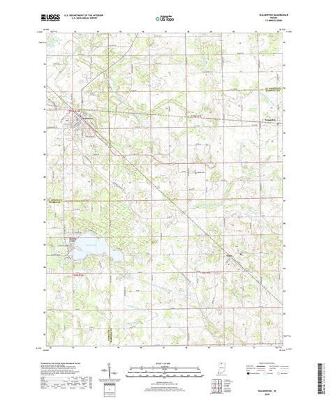 Walkerton Indiana Us Topo Map Mytopo Map Store