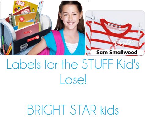 Bright Star Kids School Labels Kit Keep Your Items Close at Hand - 5 ...