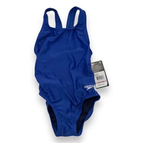 Speedo Girls Prolt Super Pro Solid One Piece Swimsuit Speedo Blue