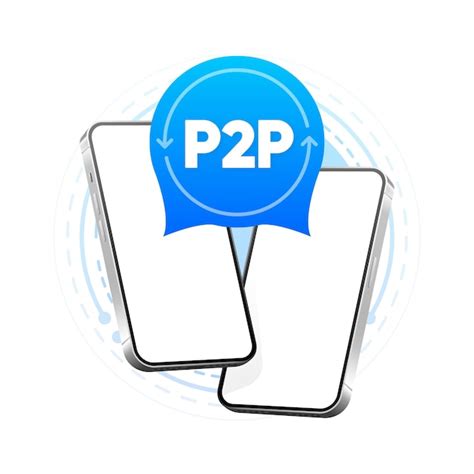 Premium Vector Peer To Peer Trading P2p Lending Cryptocurrency Virtual Transaction Modern