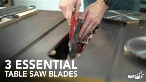 3 Essential Table Saw Blades Every Woodworker Should Have Youtube