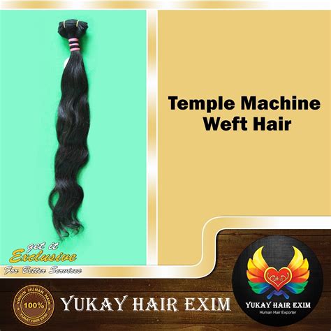 Yukay Hairs 8a And 9a Temple Machine Weft Hair For Retail Pack Size