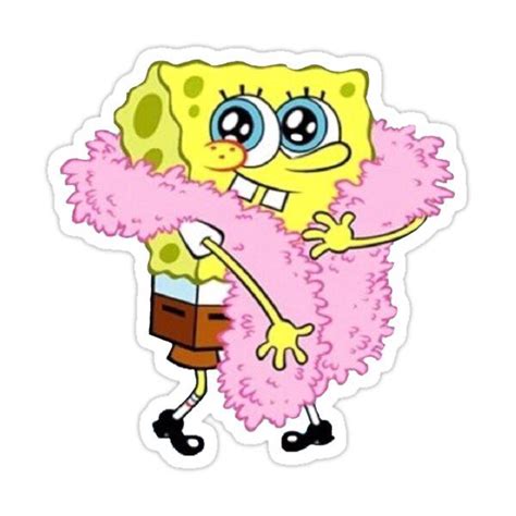 Spongebob Fashion Sticker For Sale By Frikin Neat Pegatinas