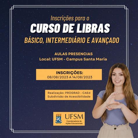 Abertas As Inscri Es Para O Curso De Libras Semestre Caed