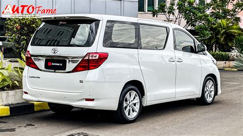 Km Toyota Alphard Facelift G Atpm White On Beige Pilot