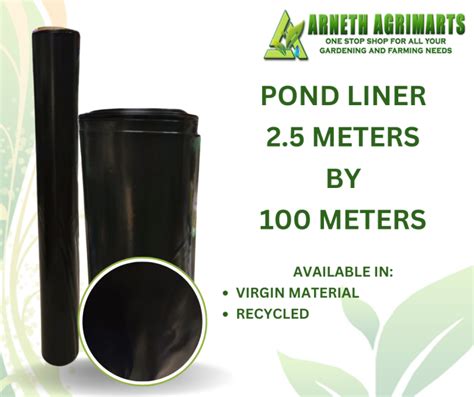 Fish Pond Black Plastic Pond Liner M X M Black Hdpe Fish Pool