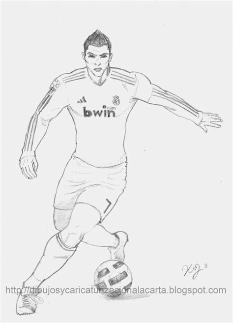 Dibujos De Jugadores De Fútbol Famosos Para Pintar Messi Cristiano Y