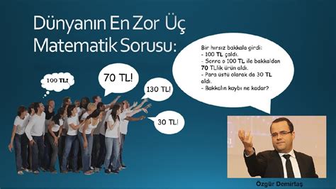 Dünyanın En Zor 3 Matematik Sorusu YouTube