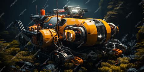 Premium Photo | Underwater ROV with Manipulators and Robot Arms