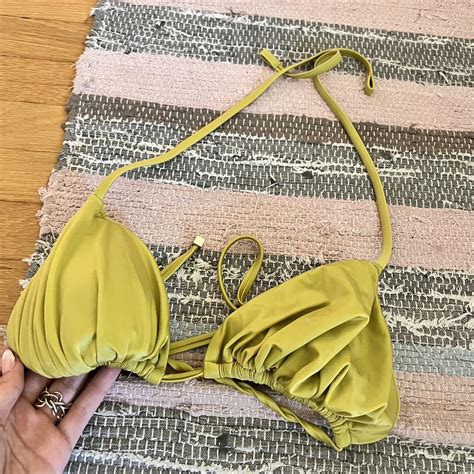 Green Calzedonia Bikini Top Swimwear Never Depop