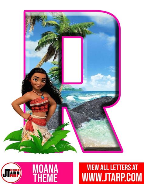 Moana Alphabet Letters And Numbers Free Printable Printable Letters