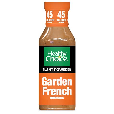 Healthy Choice Power Dressing Plant Based Salad Dressing Garden French 12 Oz