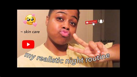 My Realistic Night Routine 🧖🏾‍♀️ Skin Care Hair Care Tayyyatayy