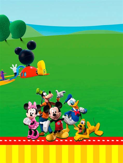 Casa De Mickey Imprimibles E Invitaciones Para Imprimir Gratis