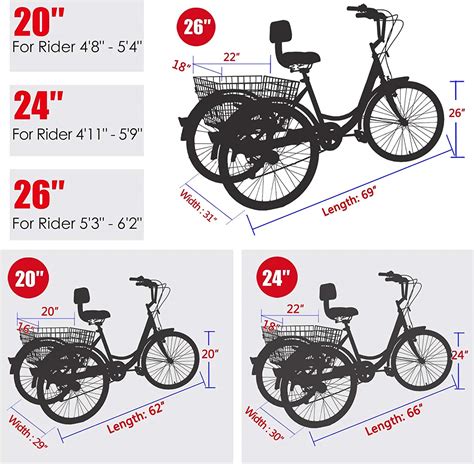 Barbella Inch Adult Tricycle Speed Wheel Bike Adult Trikes