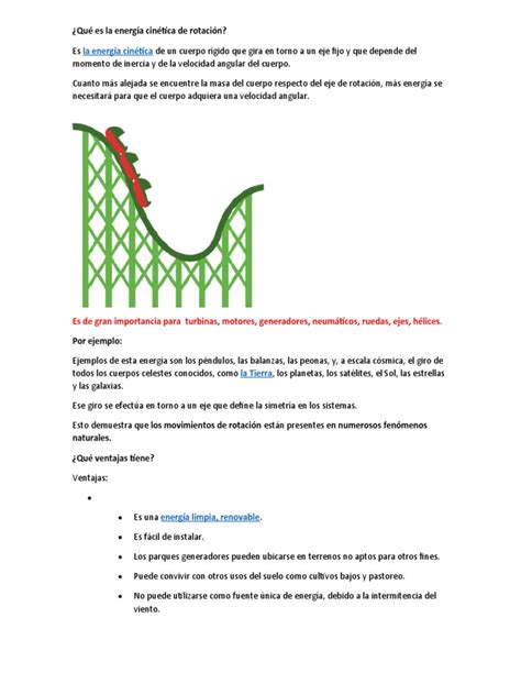 Energía Cinética Rotacional | PDF