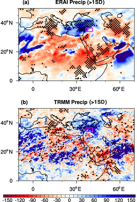 Composites Of Daily Precipitation Anomalies Shading With References