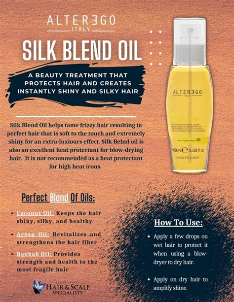 AlterEgo Silk Blend Oil Jeffrey Paul S Hair Scalp Specialists