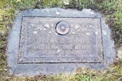 Thelma Elizabeth Farrens Samples 1919 1999 Mémorial Find a Grave