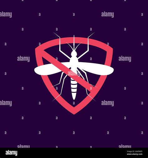 Repellent Mosquito Stop Sign Icon Malaria Pest Insect Anti Mosquito