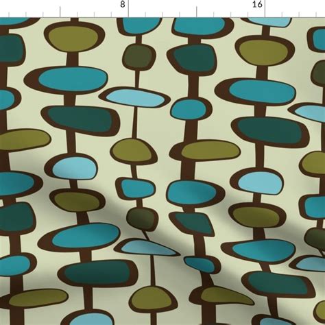 Mid Century Fabric Etsy